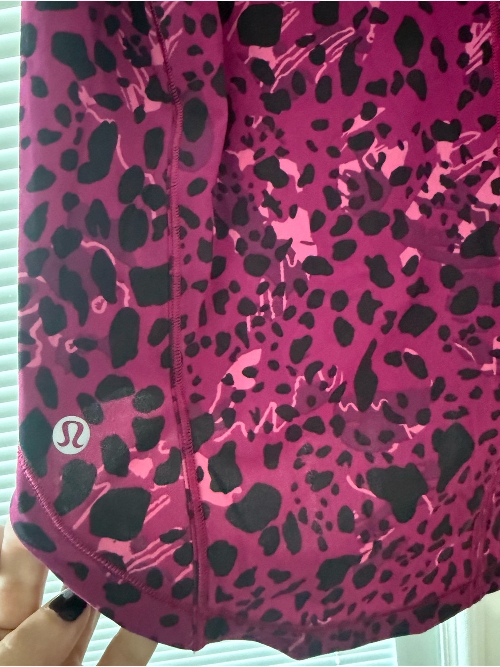 lululemon athletica Magenta & Black Leopard Print Tank Top
